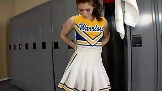 Slutty brunette cheerleader fucks the school coach hijab hot sex video